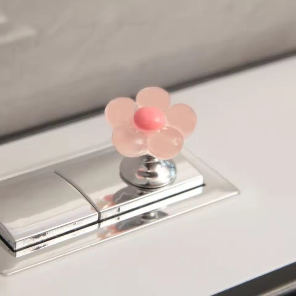 Psychic Decor Flower Button Toilet Flush Push Button Home decor Restroom decor