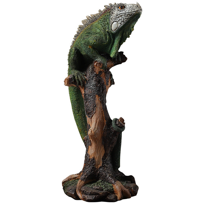 Lizard Resin Statue for Living Room, TV Cabinet, Desktop, Balcony & Garden Decorations