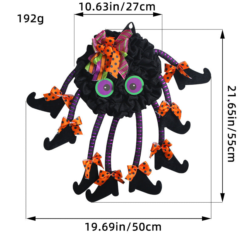 Halloween door wreath in many models.