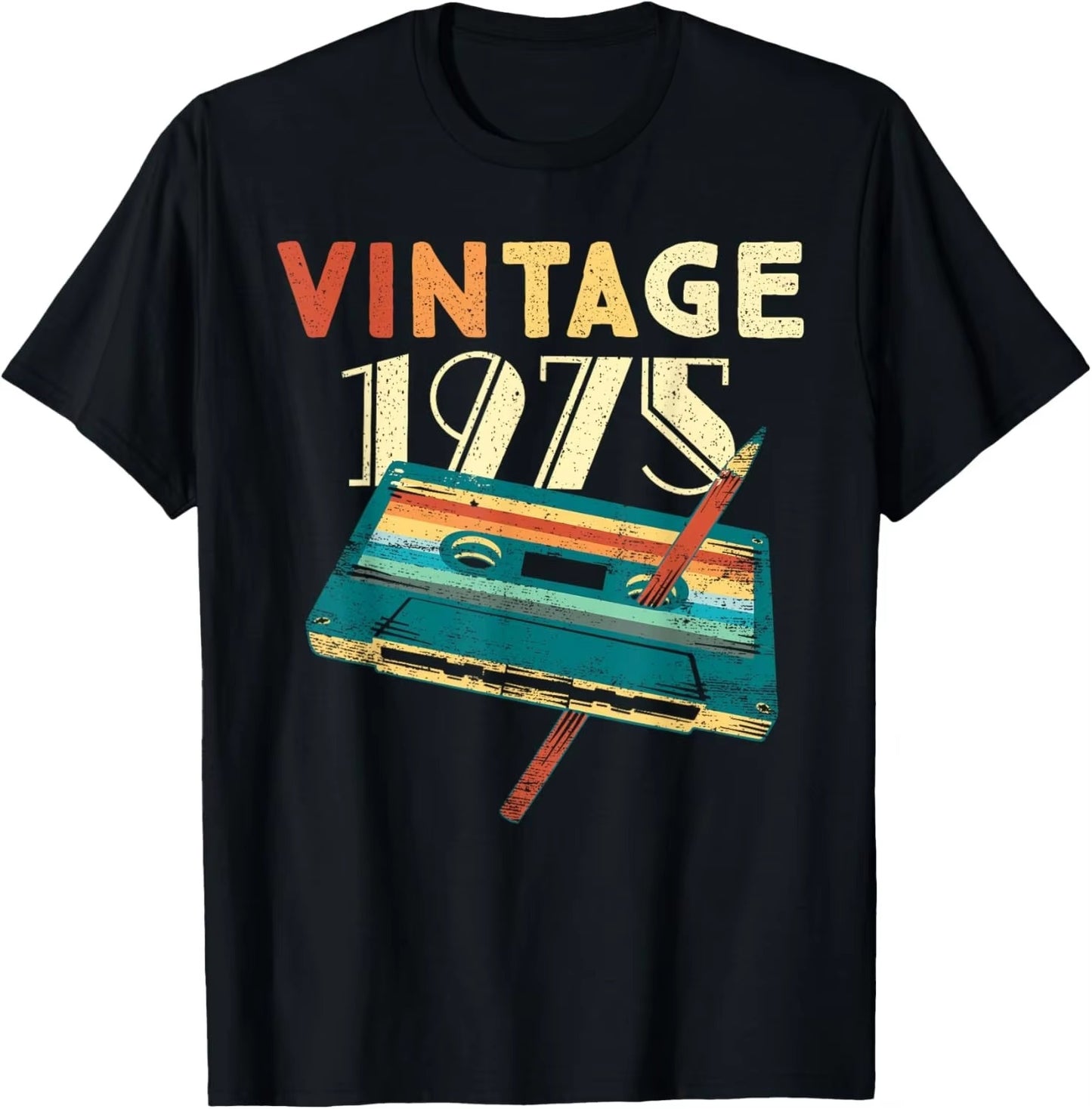 50th Birthday Gifts Men Women 50 Years Old Vintage 1975 T-Shirt