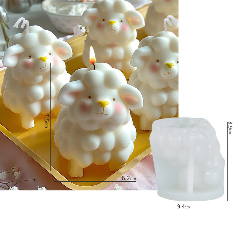 Sheep MOLD - cute candle mold for valentine's day, baking, making gifts