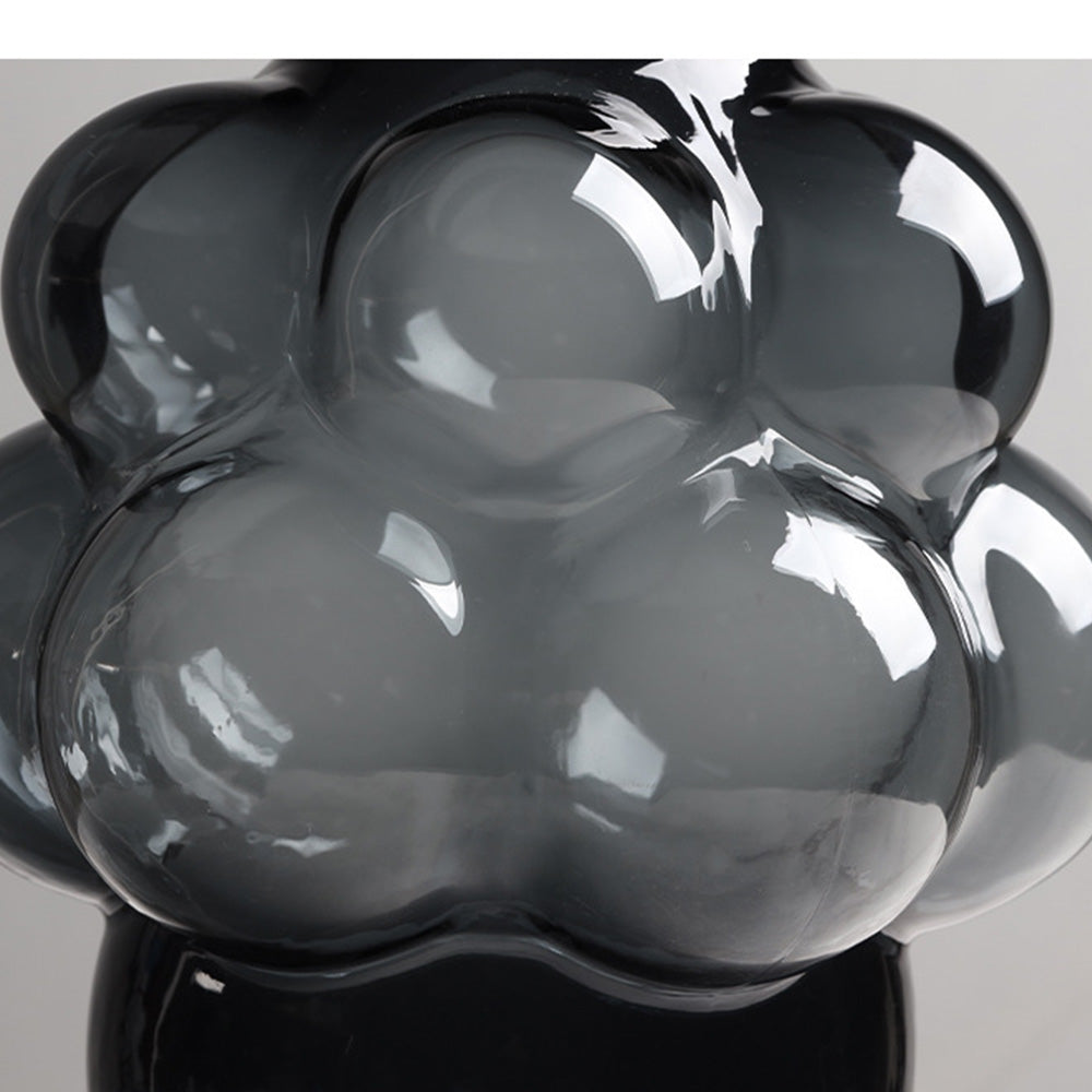 Black grape glass vase - Luxury Vase and home decoration