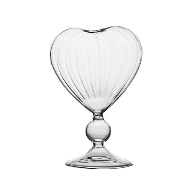 Heart Shaped Glass Vases