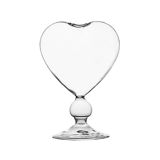 Heart Shaped Glass Vases